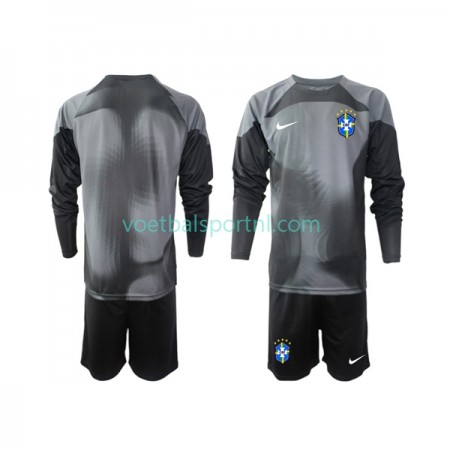 Brazilië Doelman Kind Third Tenue World Cup 2022 L/S